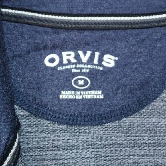 Orvis Men's 1/4 Zip Lightweight Pullover Blue Size M - Picture 5 of 8
